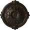 Ekena Millwork Hamilton Ceiling Medallion (Fits Canopies up to 3 3/4"), 17 3/8"OD x 1 3/4"P, Stone Hearth CM17HASHF - alternate 1